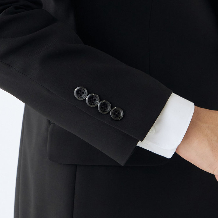 ドナートヴィンチ 【Donato Vinci Italy】【ベーシックシルエット】【春夏】サマーフォーマル 2釦シングル1タックパンツ/ウエストアジャスター仕様/防虫加工/ナノ撥水加工/※裾上げ必要 黒