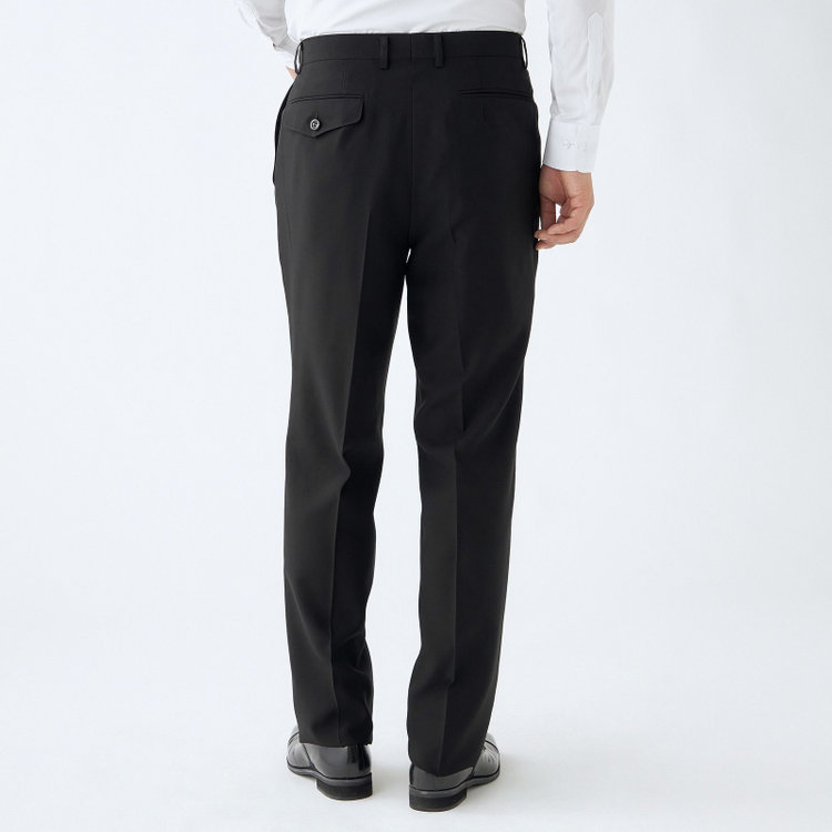 ドナートヴィンチ 【Donato Vinci Italy】【ベーシックシルエット】【春夏】サマーフォーマル 2釦シングル1タックパンツ/ウエストアジャスター仕様/防虫加工/ナノ撥水加工/※裾上げ必要 黒