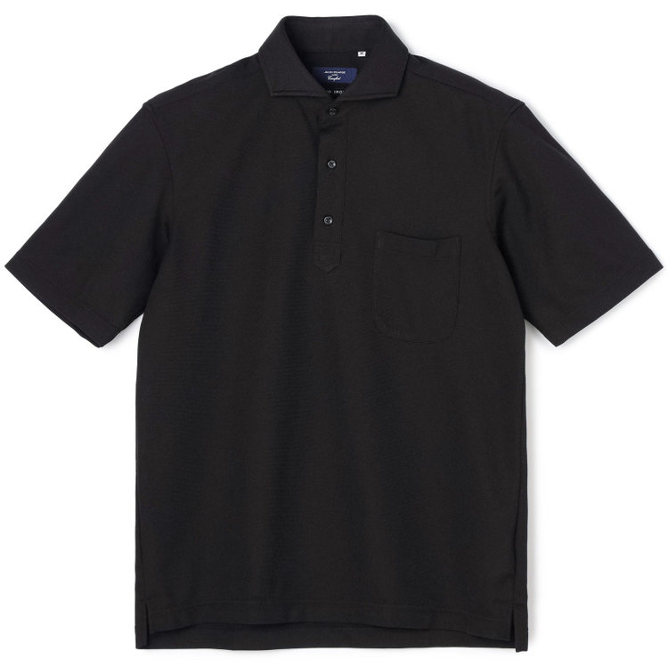 ＪＰコンフォート ネイビー 【発送在庫あり】【WEB限定】【半袖】【JOHN PEARSE comfort navy】カッタウェイビズポロシャツ プルオーバータイプ/ブラック/ULTRA MOVE「ニット素材」「ノーアイロン」「ストレッチ」「高通気性」 黒