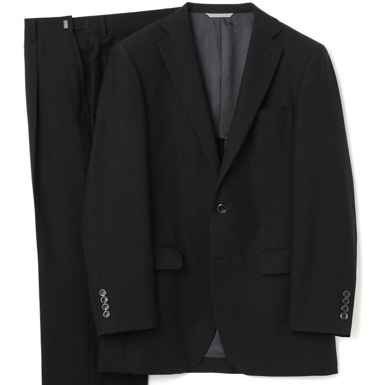 ドナートヴィンチ 【Donato Vinci Italy】【ベーシックシルエット】【春夏】サマーフォーマル 2釦シングル1タックパンツ/ウエストアジャスター仕様/防虫加工/ナノ撥水加工/※裾上げ必要 黒