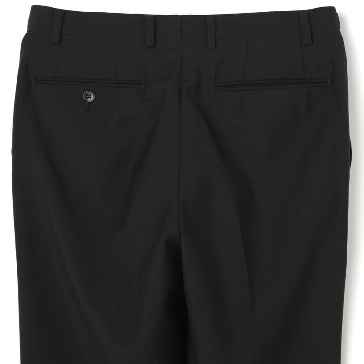 ＵＮＰＲＥＳＳＵＲＥ 【Unpressure】【スリムシルエット】2釦シングルフォーマルスーツ 0タックパンツ/アジャスター付き/※裾上げ必要 黒