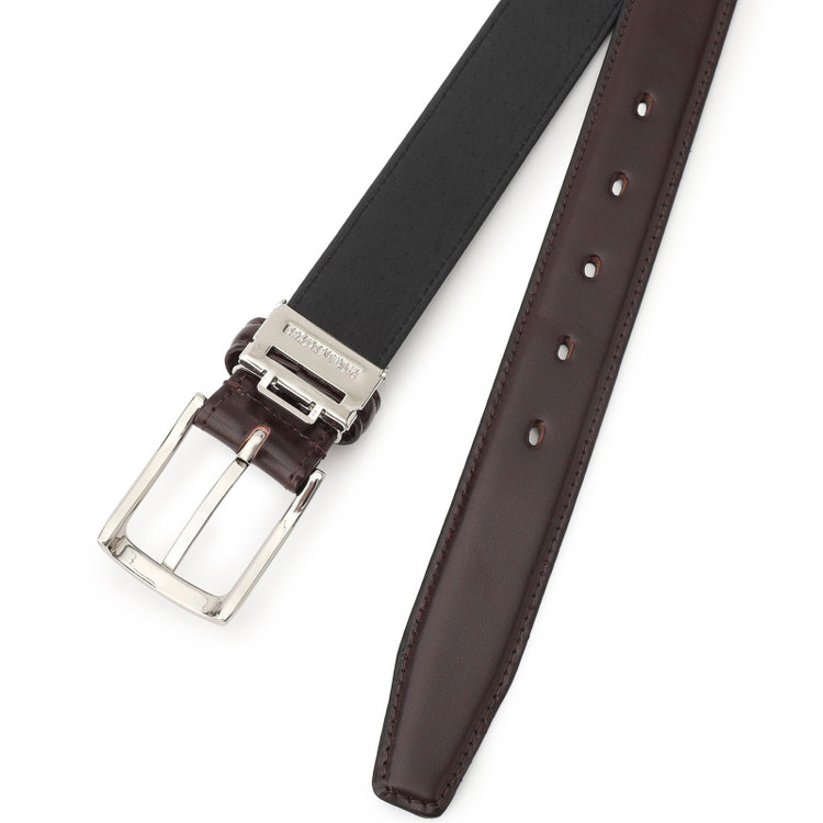 ドナートヴィンチ 【日本製】【Donato Vinci Italy】ピンバックルベルト 3.0sm幅/ブラウン(ウエスト91cmまで対応) 茶濃色