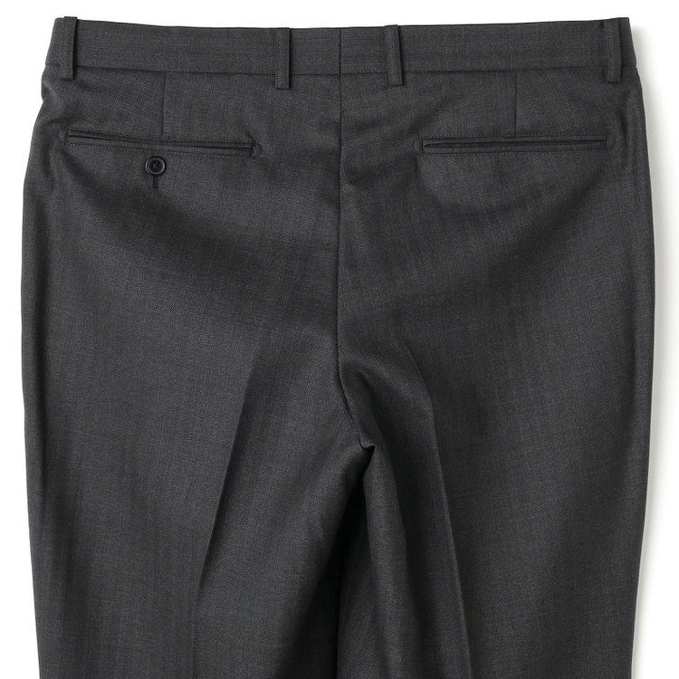 ＫＡＮＳＡＩＭＡＮ 【KANSAIMAN collection】【秋冬】2釦シングルスーツ ショートタック/グレー×ストライプ/REAL GRAY COLLECTION/NEW ZEALAND WOOL SHOWER CLEAN/SustainaBee Wool グレー濃色