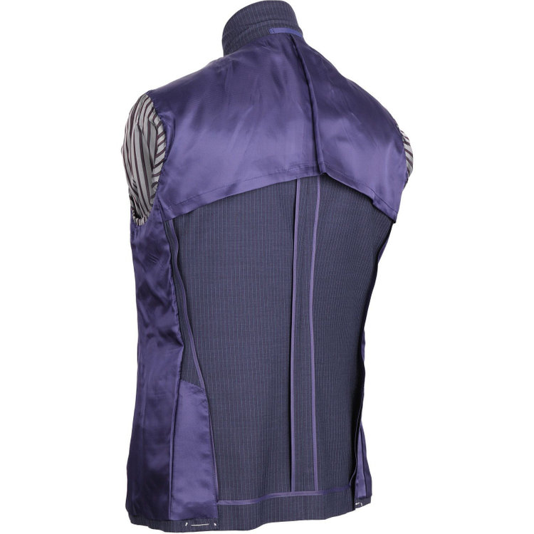 KONAKA　アウトレット 【WEB限定/OUTLET/汚れ・キズ等有】【KANSAIMAN collection White】【春夏】2釦シングルスーツ 1タック/ネイビー×ストライプ ネイビー系(紺)