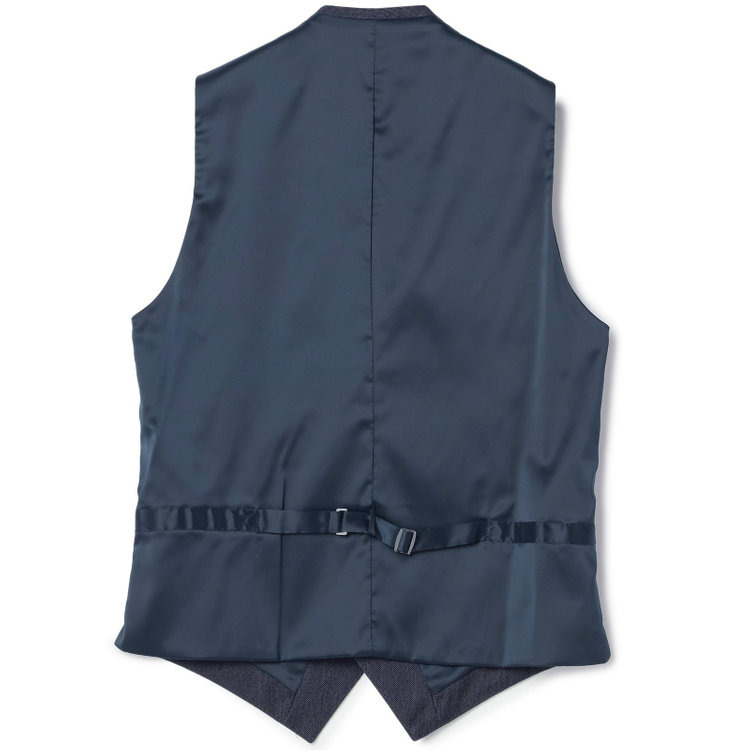 ＪＰ コンフォート 【JOHN PEARSE comfort】【年間】2釦シングルスリーピーススーツ ショートタック/ネイビー/ウエストシャーリング仕様/「ULTRA MOVE」ストレッチ・ウォッシャブル/※裾上げ必要 青中間