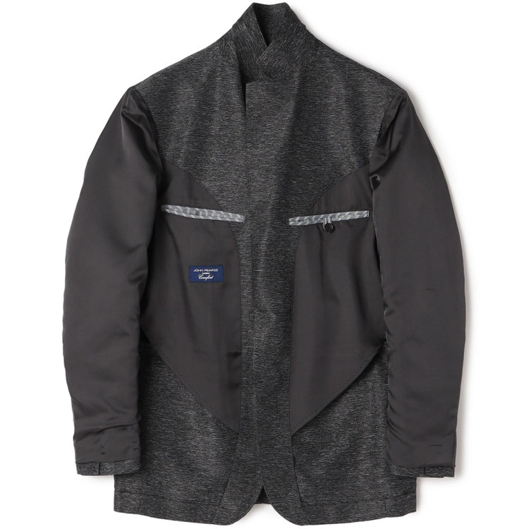 ＪＰ コンフォート 【JOHN PEARSE comfort navy】【春夏】機能性ポリエステル素材 2釦シングルジャケット/ブラック/ULTRA MOVE/ウォッシャブル 黒