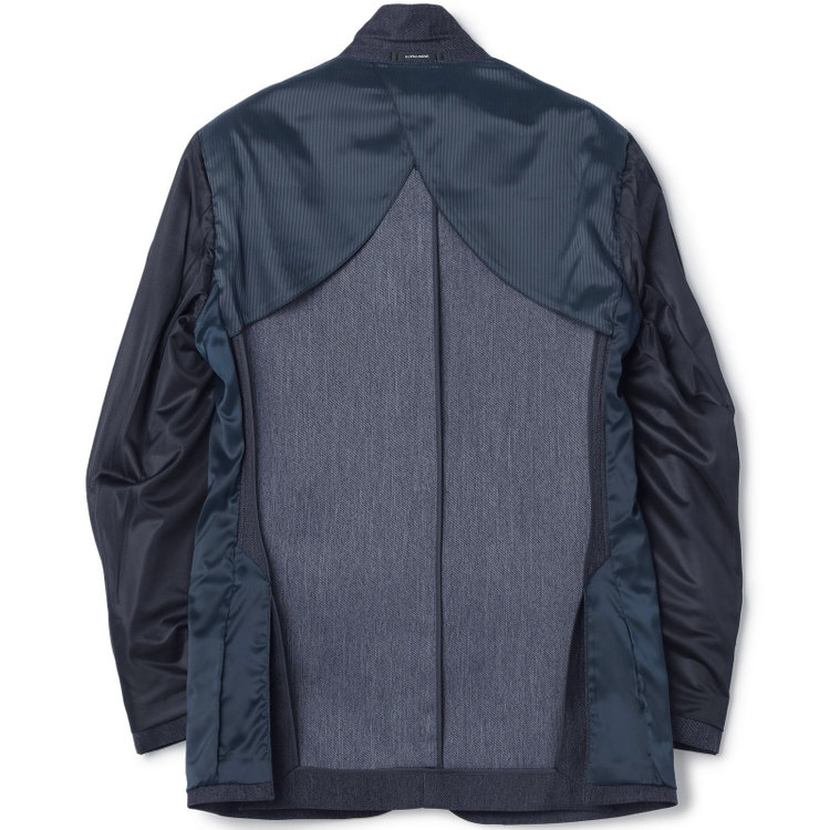 ＪＰ コンフォート 【JOHN PEARSE comfort】【年間】2釦シングルスリーピーススーツ ショートタック/ネイビー/ウエストシャーリング仕様/「ULTRA MOVE」ストレッチ・ウォッシャブル/※裾上げ必要 青中間