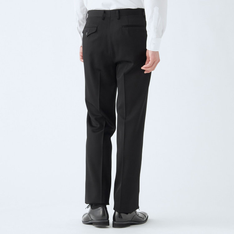 ドナートヴィンチ 【Donato Vinci Italy】【秋冬】カシミヤシルクブレンド濃染加工/2釦シングルフォーマルスーツ 1タックパンツ/防虫加工/導電性繊維/アジャスター付き/※裾上げ必要 黒