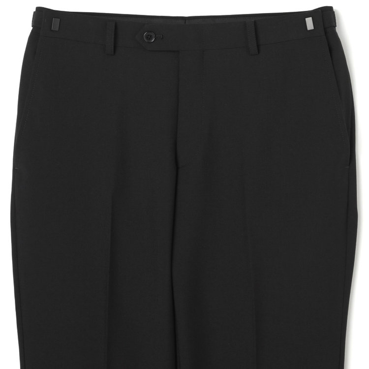 ＵＮＰＲＥＳＳＵＲＥ 【Unpressure】【スリムシルエット】2釦シングルフォーマルスーツ 0タックパンツ/アジャスター付き/※裾上げ必要 黒