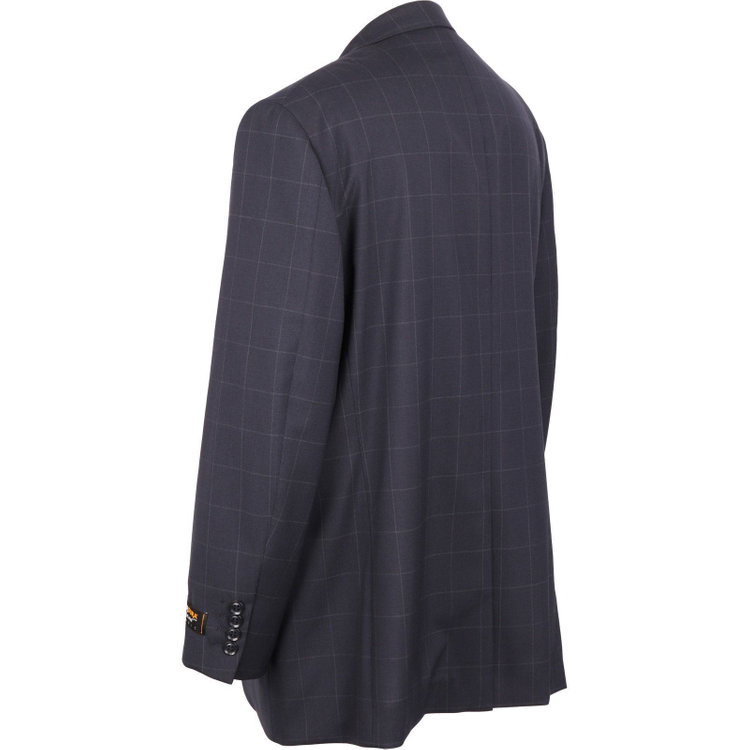 ジョンピアース 【JOHN PEARSE White】【春夏】2釦シングルスーツ 1タック/ネイビー×ウィンドペン/CORDURA ネイビー系(紺)