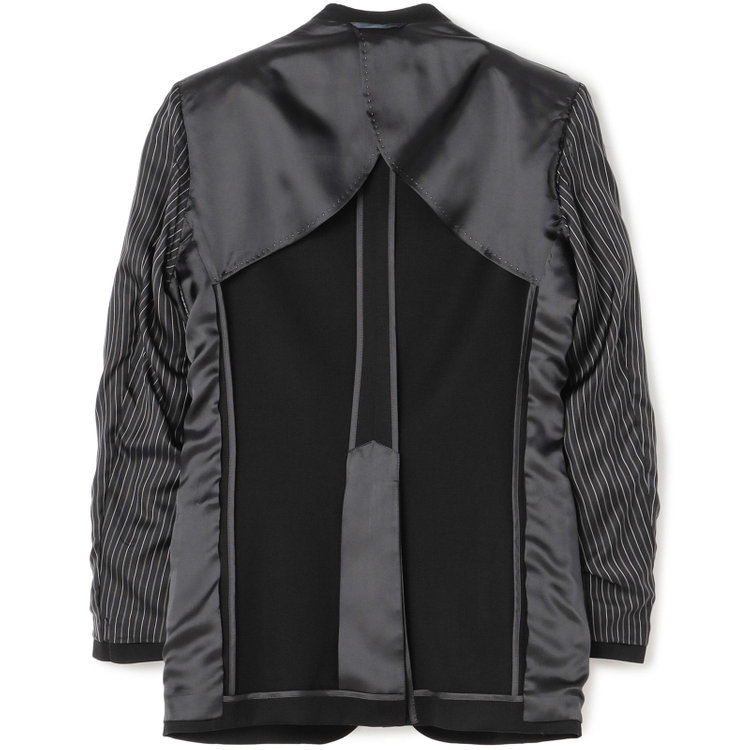 ドナートヴィンチウォモ 【Donato Vinci Italy UOMO】【秋冬】カシミヤシルクブレンド濃染加工/2釦シングルフォーマルスーツ 0タックパンツ/防虫加工/導電性繊維/アジャスター付き/※裾上げ必要 黒