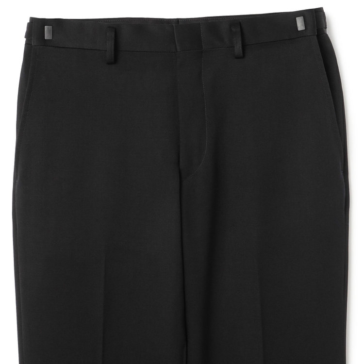 ドナートヴィンチウォモ 【Donato Vinci Italy UOMO】【秋冬】カシミヤシルクブレンド濃染加工/2釦シングルフォーマルスーツ 0タックパンツ/防虫加工/導電性繊維/アジャスター付き/※裾上げ必要 黒