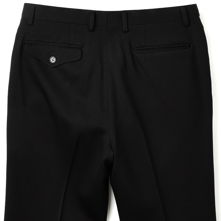 ドナートヴィンチ 【Donato Vinci Italy】【秋冬】カシミヤシルクブレンド濃染加工/2釦シングルフォーマルスーツ 1タックパンツ/防虫加工/導電性繊維/アジャスター付き/※裾上げ必要 黒