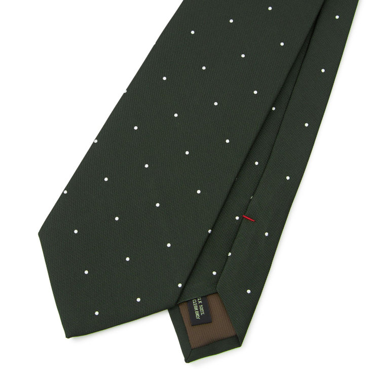 ドナートヴィンチ 【名品】【Donato Vinci Italy】シルクドットネクタイ 8.5cm;幅/グリーン/MADE IN JAPAN その他
