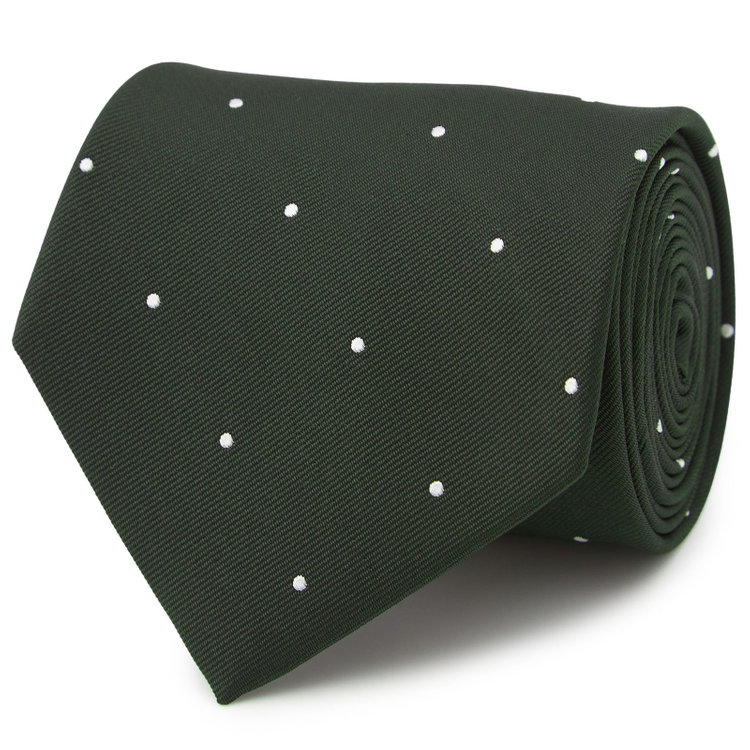 ドナートヴィンチ 【名品】【Donato Vinci Italy】シルクドットネクタイ 8.5cm;幅/グリーン/MADE IN JAPAN その他