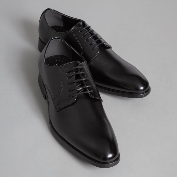 【Unpressure】プレーントゥドレスシューズ/ブラック/「抗菌」「防臭」