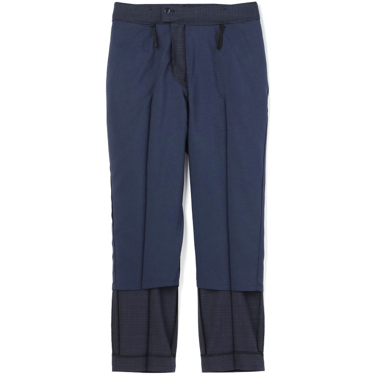 ソノタ（KONAKA用） 【Diana】【春夏】パンツ/ネイビー/ウォッシャブル＆ストレッチ/Soalon/裾上げ済仕様 紺中間