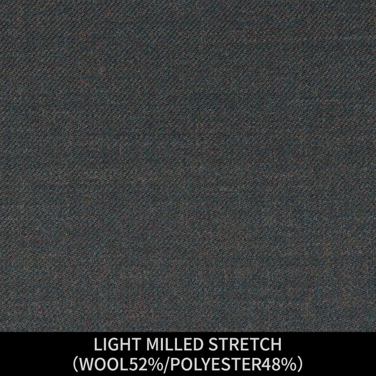 ジョンピアース 【パターンオーダー】【JOHN PEARSE WHITE 2釦】【秋冬】スーツ/LIGHT MILLED STRETCH/グリーン(WOOL52%/POLYESTER48%) グリーン(緑)