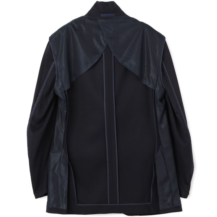 ＪＰ コンフォート 【JOHN PEARSE comfort】【春夏】2釦シングルスーツ 1タック/ネイビー×チェック/ウエストシャーリング/COOL MAX/※パンツ裾上げ済み仕様 紺中間