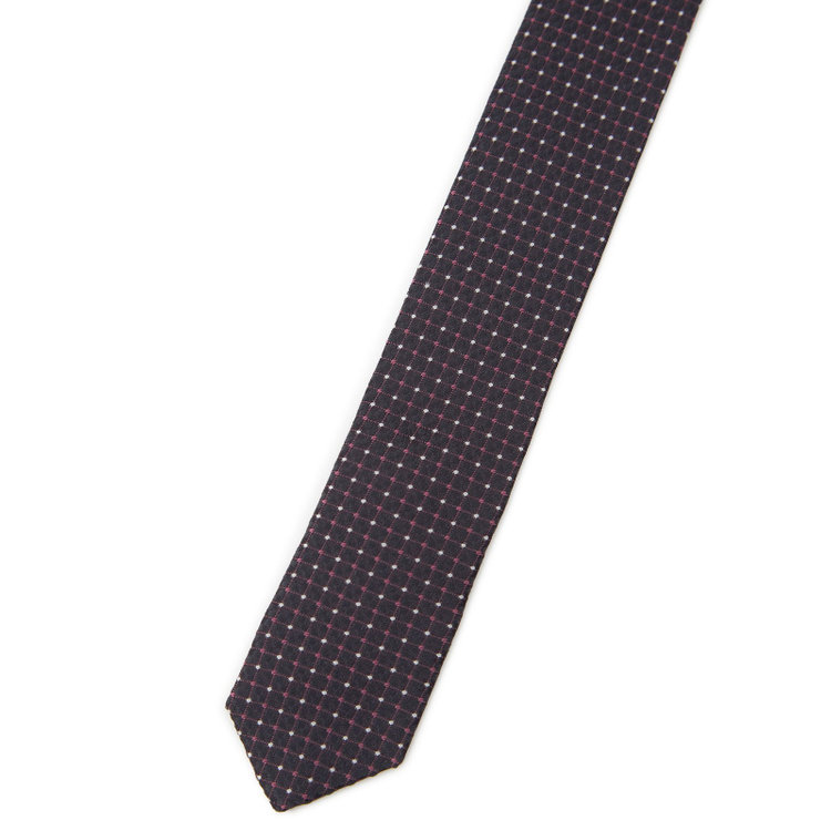 ドナートヴィンチ 【Donato Vinci Italy】シルク小紋柄ネクタイ 8.5cm幅/ワイン/MADE IN JAPAN その他