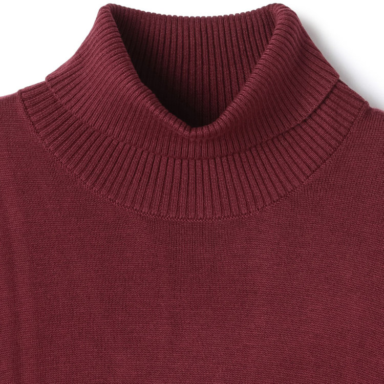 スタンリーブラッカ 【stanley blacker】タートルネックセーター/ワイン 赤濃色