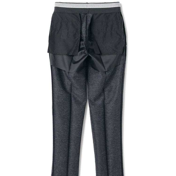 ＪＰ コンフォート 【JOHN PEARSE comfort navy】【春夏】機能性ポリエステル ショートタックパンツ/ネイビー/ウエストムーブ仕様/ULTRA MOVE/※裾上げ必要 紺中間