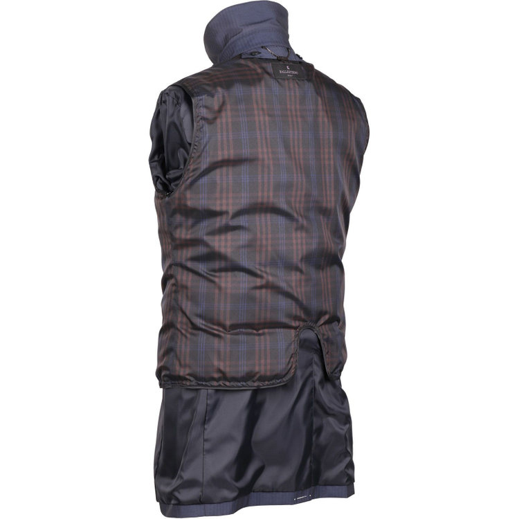 ソノタ（KONAKA用） 【雨雪の日】【ステンカラー】新合繊コート/ネイビー×ストライプ ネイビー系(紺)