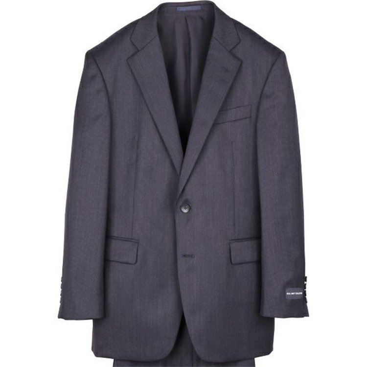 ジョンピアース 【JOHN PEARSE White】【秋冬】2釦シングルスーツ 1タック/ネイビー×ストライプ/REAL NAVY COLLECTION/NEW ZEALAND LIMITED WOOL ネイビー系(紺)