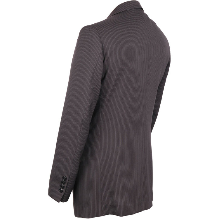 ＵＮＰＲＥＳＳＵＲＥ 【Unpressure】【春夏】2釦シングルスーツ 0タック/ブラック×ストライプ/ウォッシャブルパンツ ブラック系(黒)