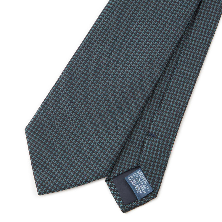 ジョンピアース 【JOHN PEARSE White】シルクポリエステル小紋柄ネクタイ8.0cm幅/グリーン その他