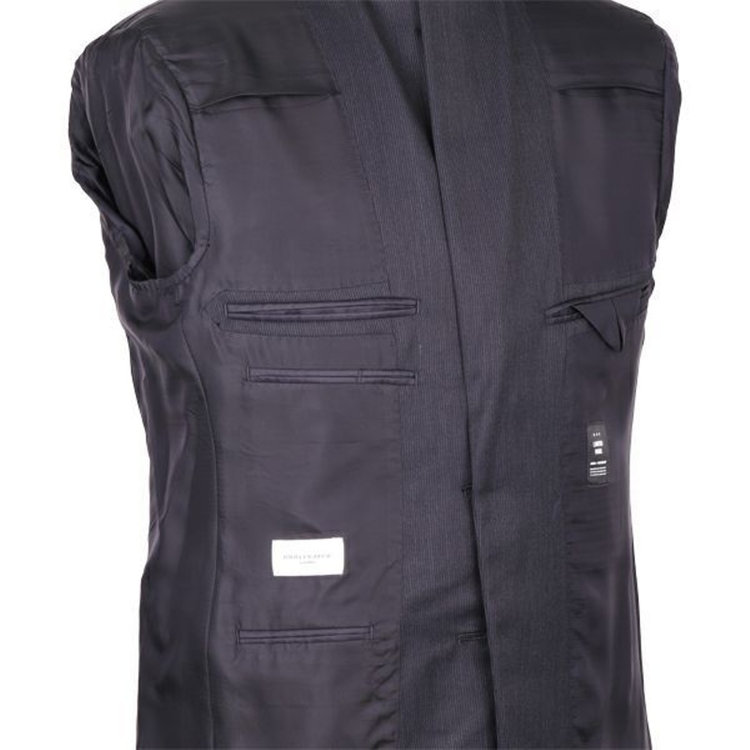 ジョンピアース 【JOHN PEARSE White】【秋冬】2釦シングルスーツ 1タック/ネイビー×ストライプ/REAL NAVY COLLECTION/NEW ZEALAND LIMITED WOOL ネイビー系(紺)