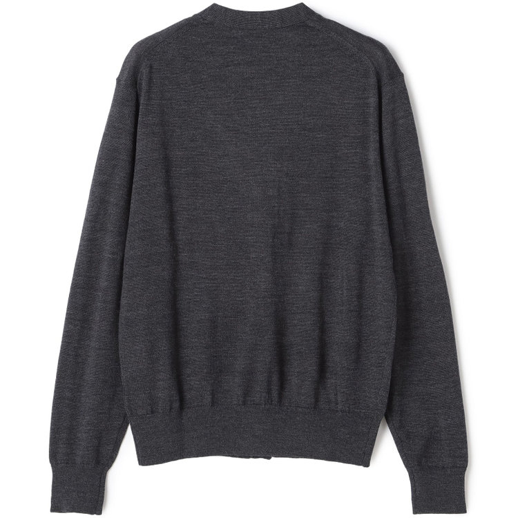 ＪＰ コンフォート 【JOHN PEARSE comfort navy】カーディガン/ダークグレー/ウォッシャブル グレー濃色