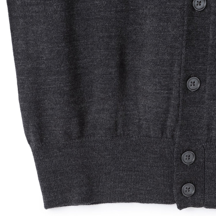 ＪＰ コンフォート 【JOHN PEARSE comfort navy】カーディガン/ダークグレー/ウォッシャブル グレー濃色
