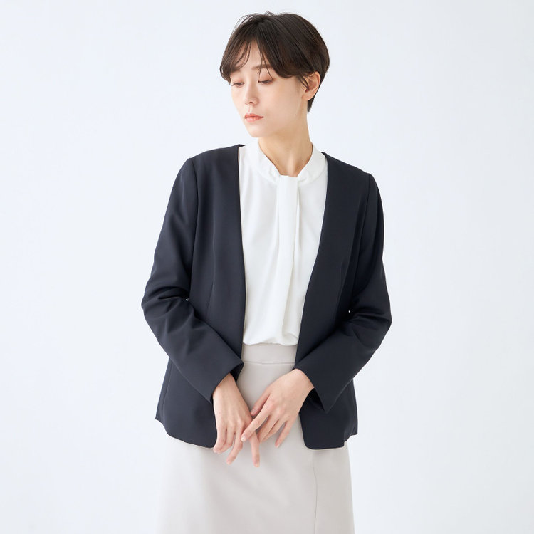 ＭＩＲＵＭ 【mirum purple】【年間】ノーカラージャケット/ネイビー ネイビー系(紺)