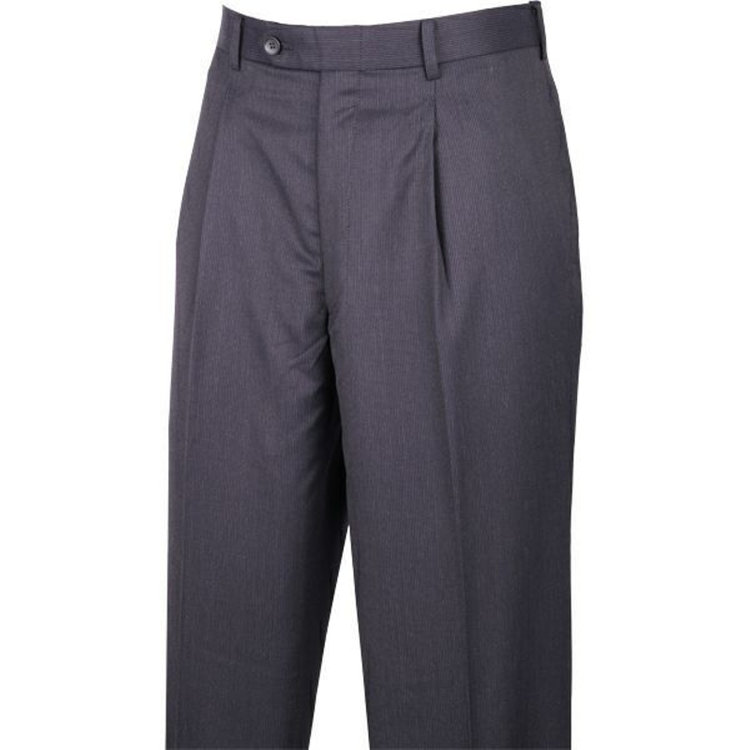 ジョンピアース 【JOHN PEARSE White】【秋冬】2釦シングルスーツ 1タック/ネイビー×ストライプ/REAL NAVY COLLECTION/NEW ZEALAND LIMITED WOOL ネイビー系(紺)