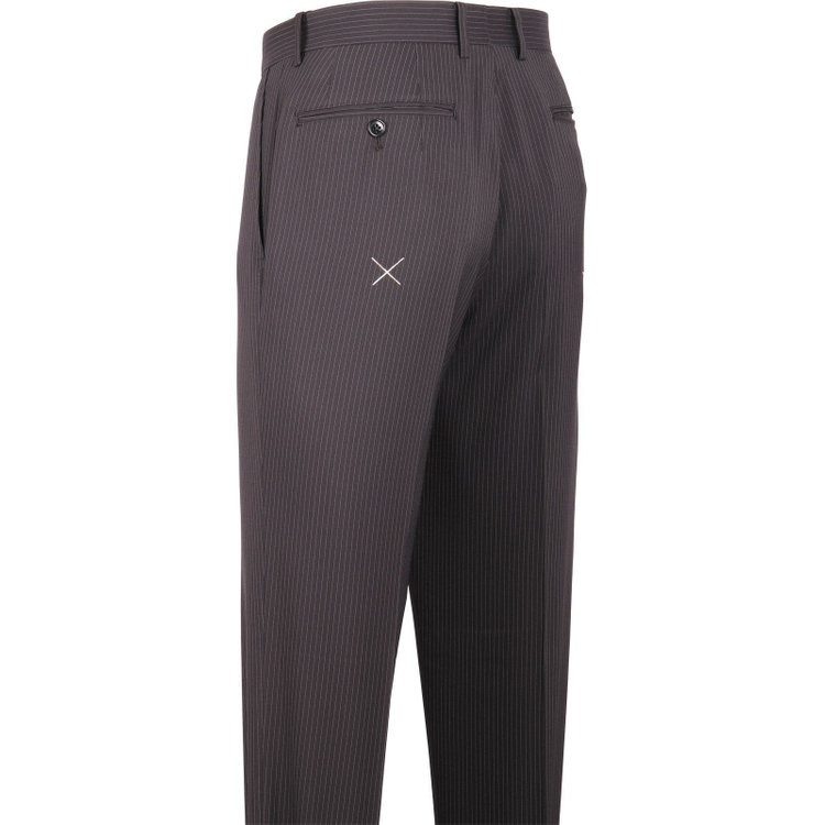 ＵＮＰＲＥＳＳＵＲＥ 【Unpressure】【春夏】2釦シングルスーツ 0タック/ブラック×ストライプ/ウォッシャブルパンツ ブラック系(黒)