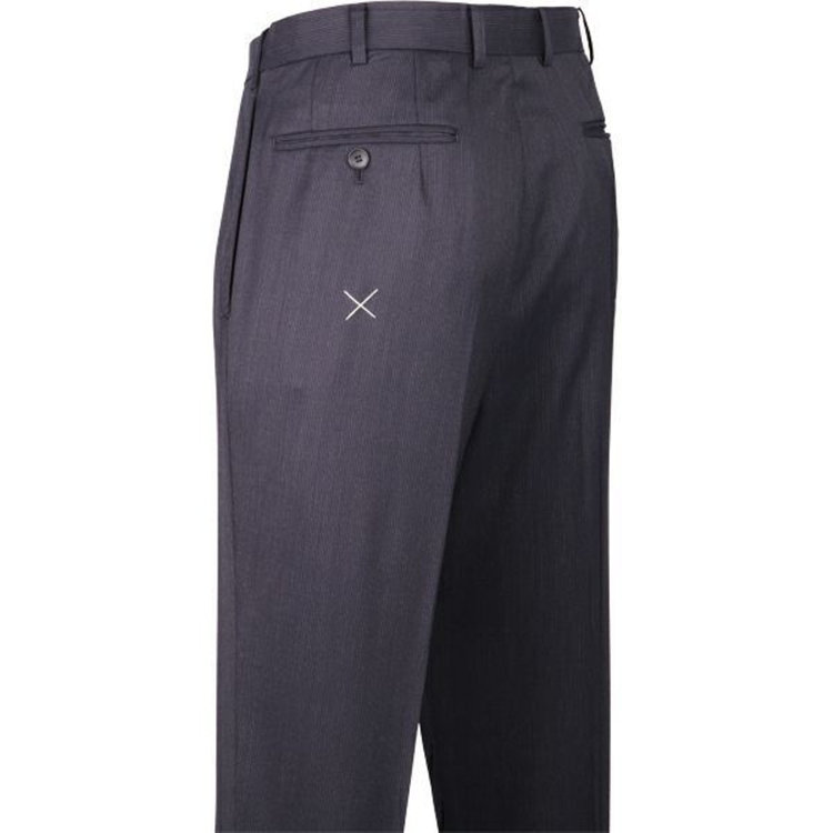 ジョンピアース 【JOHN PEARSE White】【秋冬】2釦シングルスーツ 1タック/ネイビー×ストライプ/REAL NAVY COLLECTION/NEW ZEALAND LIMITED WOOL ネイビー系(紺)