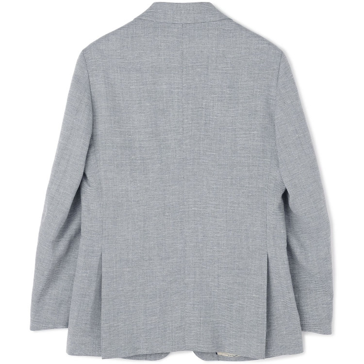 スタンリーブラッカ 【stanley blacker new york】【春夏】リネンブレンド2釦シングルジャケット/グレー グレー淡色