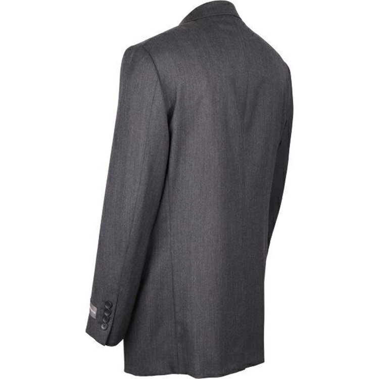 ジョンピアース 【JOHN PEARSE White】【秋冬】2釦シングルスーツ 1タック/グレー×カルゼ/REAL GRAY COLLECTION/NEW ZEALAND LIMITED WOOL グレー系(灰)