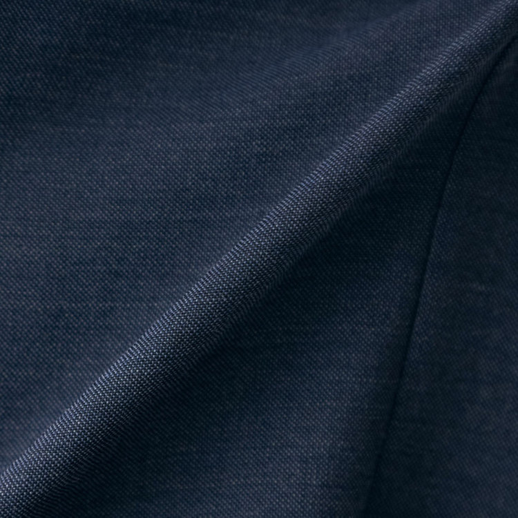 スタンリーブラッカ 【stanley blacker new york】【春夏】2釦シングルジャケット/ネイビー×デニムルック 紺中間