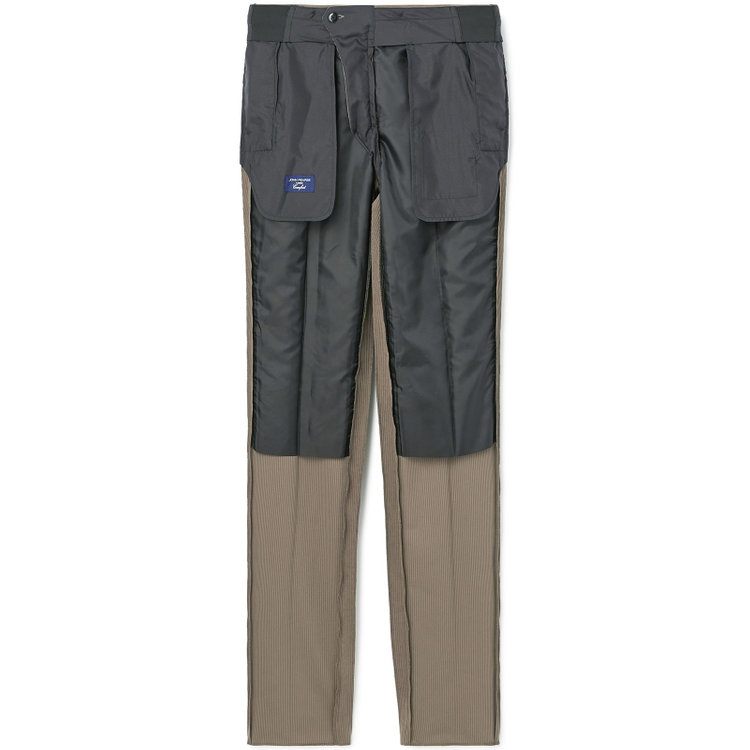 ＪＰコンフォート ネイビー 【JOHN PEARSE comfort navy】【秋冬】ワンタックパンツ/ ブラウン×コーデュロイ / ウエストムーブ仕様 /ウォッシャブル ※裾上げ必要 茶淡色