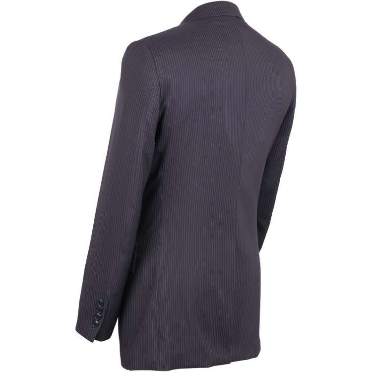 ＵＮＰＲＥＳＳＵＲＥ 【Unpressure】【春夏】2釦シングルスーツ 0タック/ネイビー×ストライプ/ウォッシャブルパンツ ネイビー系(紺)