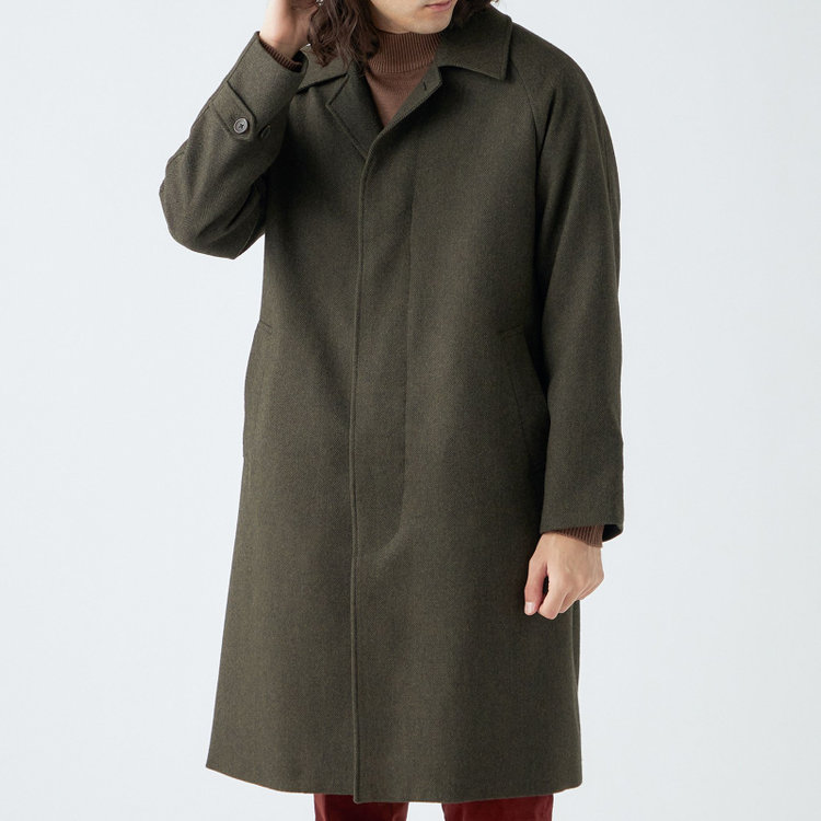 スタンリーブラッカ 【stanley blacker new york】【秋冬】モックネックニット/ブラウン 茶淡色