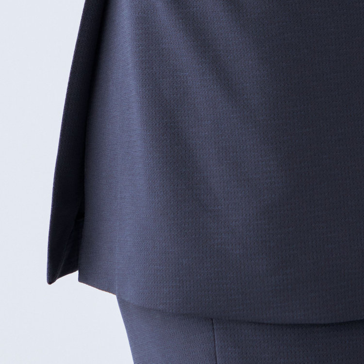 ＪＰ コンフォート 【JOHN PEARSE comfort navy】【春夏】機能性ポリエステル素材 2釦シングルジャケット/ネイビー/ULTRA MOVE/RIRANCHA/ウォッシャブル 紺濃色