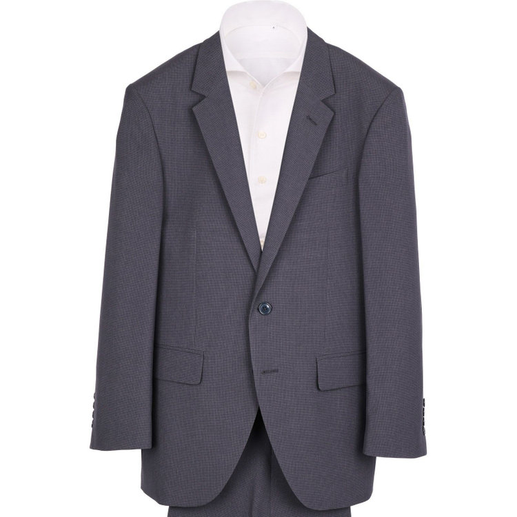 ＵＮＰＲＥＳＳＵＲＥ 【Unpressure】【春夏】2釦シングルスーツ 0タック/ネイビー×チェック/ウォッシャブルパンツ ネイビー系(紺)