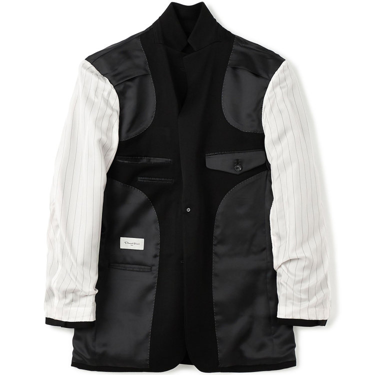 ドナートヴィンチ 【Donato Vinci Italy】【秋冬】カシミヤシルクブレンド濃染加工/2釦シングルフォーマルスーツ 1タックパンツ/防虫加工/導電性繊維/アジャスター付き/※裾上げ必要 黒