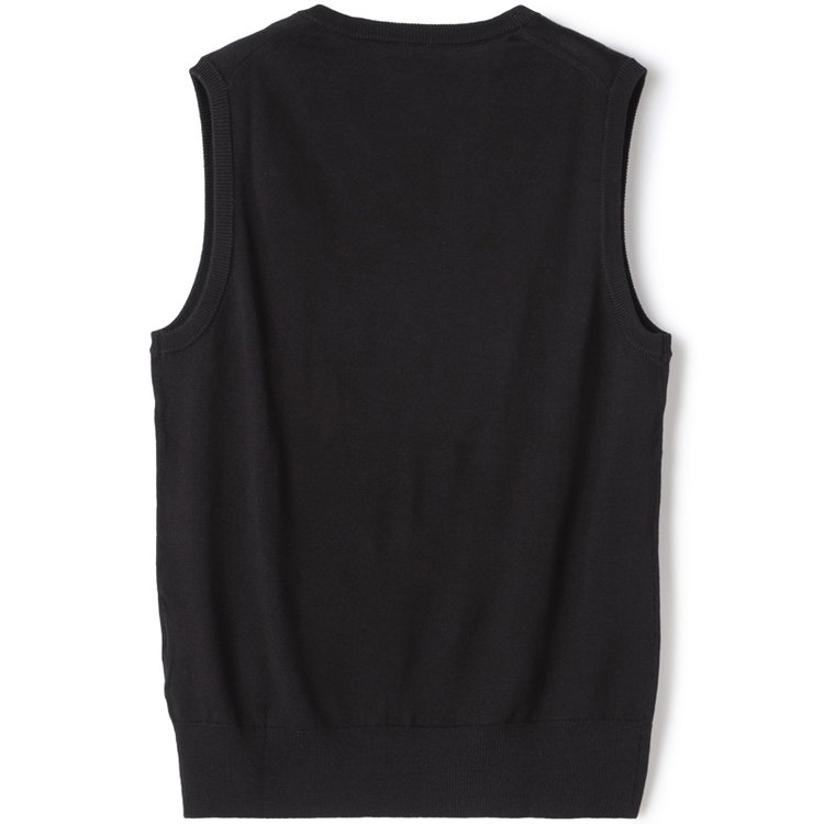 ＪＰ コンフォート 【JOHN PEARSE comfort navy】ニットベスト/ブラック/ウォッシャブル 黒