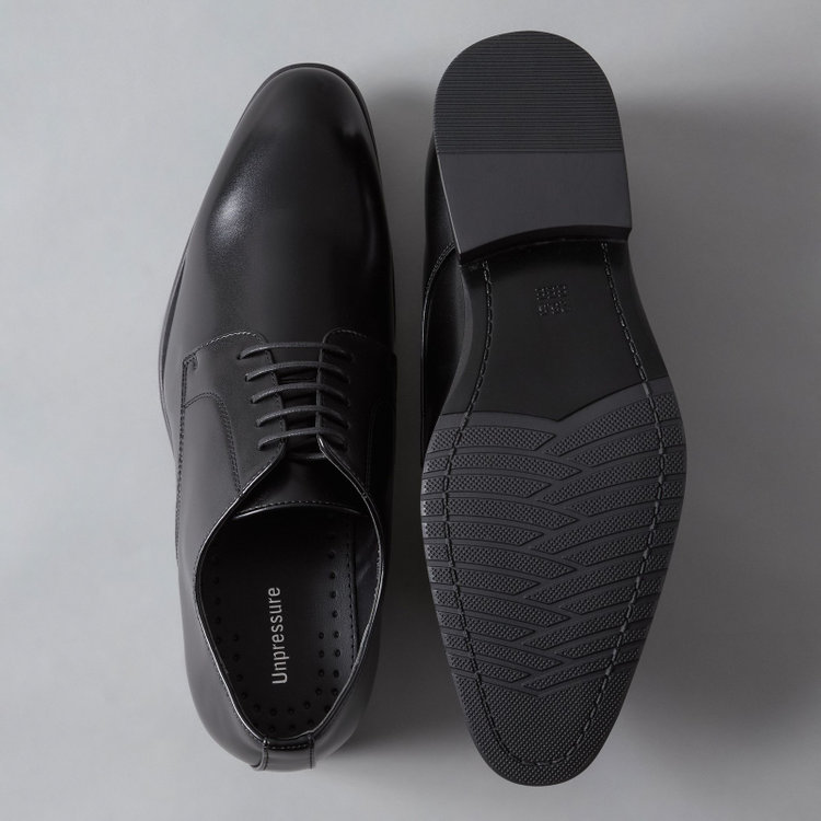 ＵＮＰＲＥＳＳＵＲＥ 【Unpressure】プレーントゥドレスシューズ/ブラック/「抗菌」「防臭」 黒