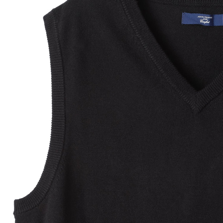ＪＰ コンフォート 【JOHN PEARSE comfort navy】ニットベスト/ブラック/ウォッシャブル 黒