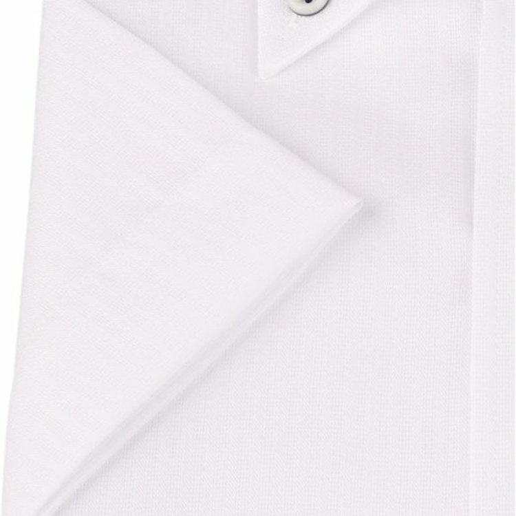 KONAKA　アウトレット 【WEB限定/OUTLET/汚れ・キズ等有】【半袖】【JOHN PEARSE White】【形態安定】ボタンダウンドレスシャツ/ホワイト×ドビーストライプ/襟袖裏別布：チェック/釦付糸：ネイビー/Oil guard ホワイト系(白)